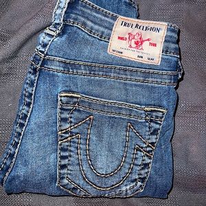 Women’s True Religion Mid Rose Skinny Jeans